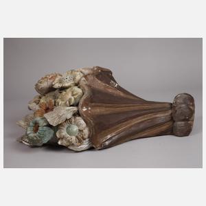 Paar geschnitzte Wandappliken