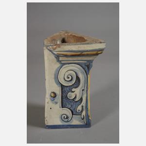 Zwei figürliche Ofenkacheln