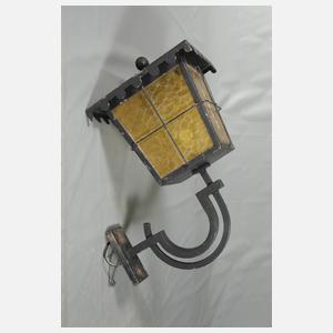 Paar Gartenlaternen mit Wandhalterung