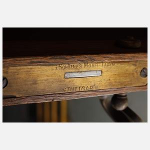 Bücherregal mit Vitrinenschrank