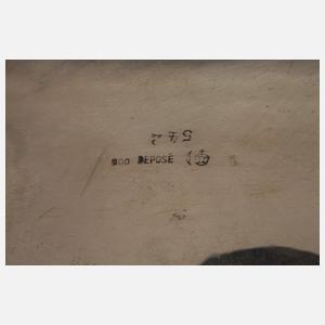 Silberschale mit Dumortierit