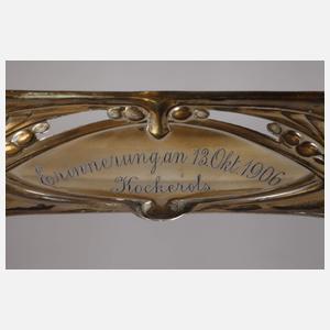 Silber Anbietschale mit Glaseinsatz