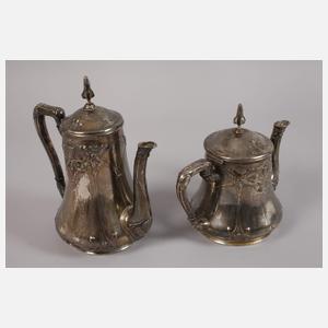 Silber Kaffee-/Teekernstück mit Tafelaufsatz