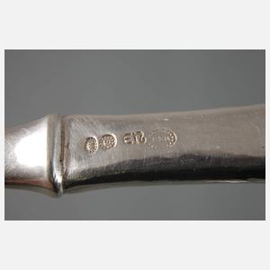 Silber Fischvorlegebesteck Evald Nielsen