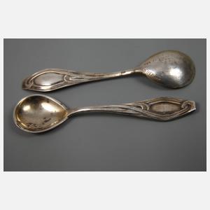 Silber Paar Gewürzlöffelchen