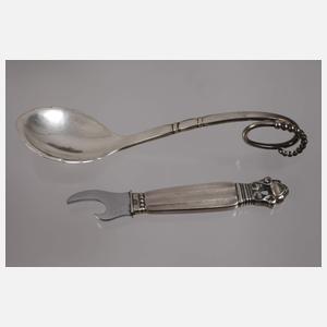 Silber Konvolut Georg Jensen