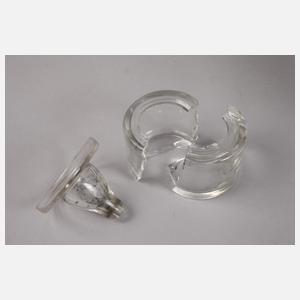 Bronze Tintenfass mit Atlanten