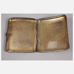 Silber Zigarettenetui mit Emaille