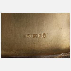 Silber Zigarettenetui mit Emaille