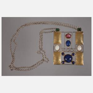 Anhänger in der Art der Wiener Werkstätten