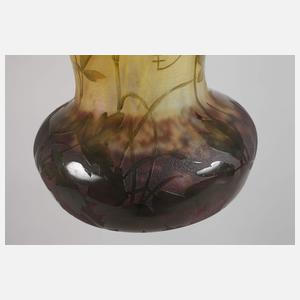 Daum Nancy Vase Fuchsiendekor