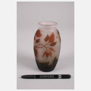 Arsall Ätzglasvase Hagebuttendekor