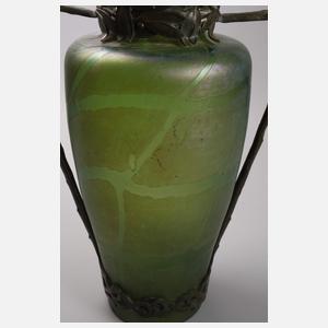 Böhmen große Vase mit Bronzemontur