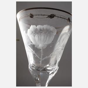 Moser Karlsbad Pokalglas "Rose"