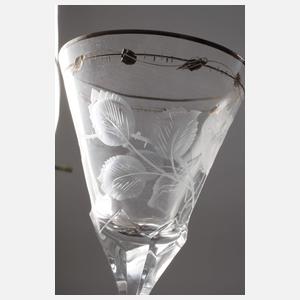 Moser Karlsbad Pokalglas "Rose"
