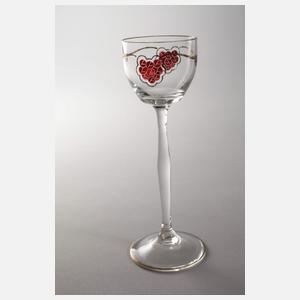 Sieben Likörgläser Jugendstil