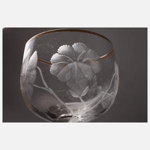 Sechs Stängelgläser Moser Karlsbad