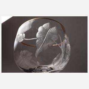 Sechs Stängelgläser Moser Karlsbad