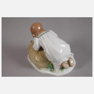 Meissen "Kind mit Kaninchen"
