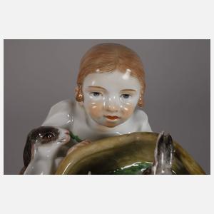 Meissen "Kind mit Kaninchen"