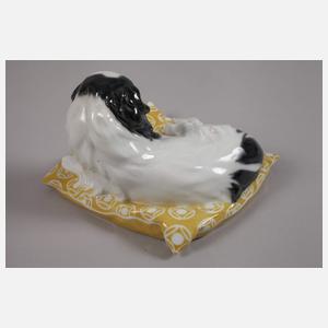Meissen "Japanischer Chinhund auf Kissen"