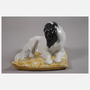 Meissen "Japanischer Chinhund auf Kissen"
