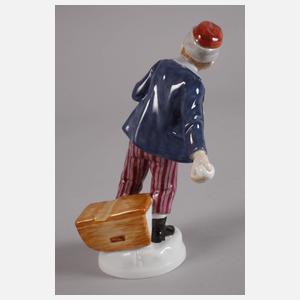 Meissen "Knabe, Schneebälle werfend“