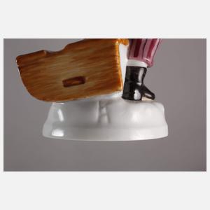 Meissen "Knabe, Schneebälle werfend“