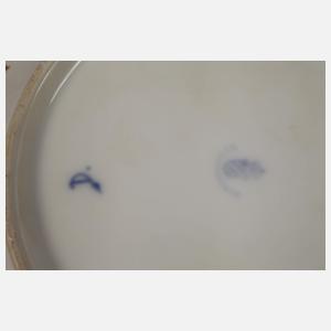 Nymphenburg prunkvoller Dessertteller Jugendstil