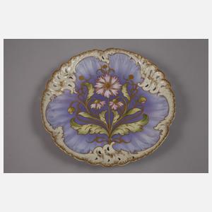 Nymphenburg prunkvoller Dessertteller Jugendstil