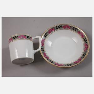 Nymphenburg drei Mokkatassen