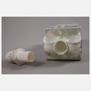 Rozenburg Deckelvase Schwertliliendekor