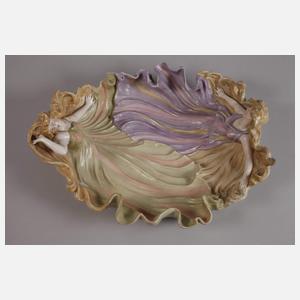 Schierholz Plaue figürliche Schale Jugendstil