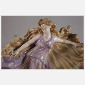 Schierholz Plaue figürliche Schale Jugendstil