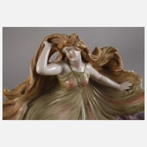Schierholz Plaue figürliche Schale Jugendstil