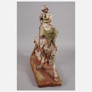 Amphora übergroße Figur kamelreitender Araber