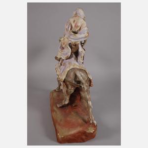 Amphora übergroße Figur kamelreitender Araber