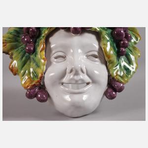 Wandmaske Bacchant