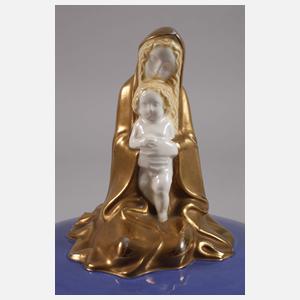 Wiener Keramik "Dose mit Madonna"