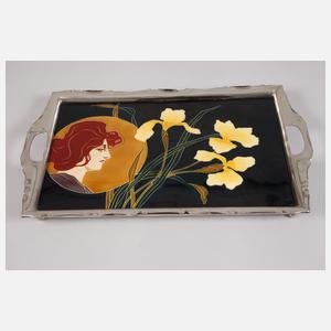 J. von Schwarz Tablett "Die Nacht"