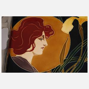 J. von Schwarz Tablett "Die Nacht"