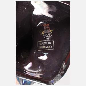 Zsolnay Pécs Ungarn Hahn mit Henne