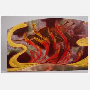 Große Wandfliese Jugendstil