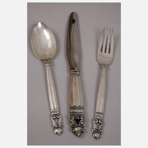 Georg Jensen Silberbesteck "Acorn/König"