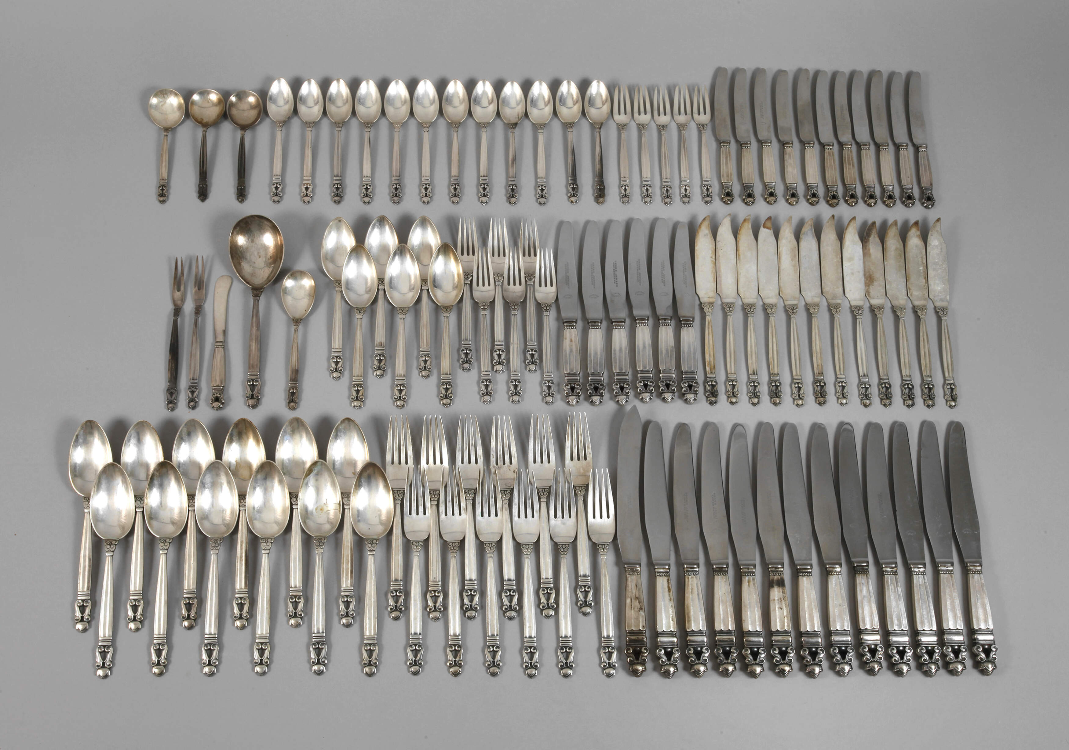 Georg Jensen Silberbesteck "Acorn/König"