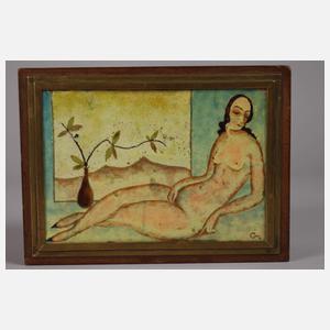 Schatulle mit Emaille