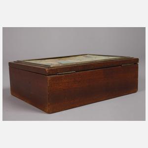 Schatulle mit Emaille