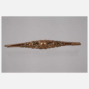 Stabbrosche mit Perlen