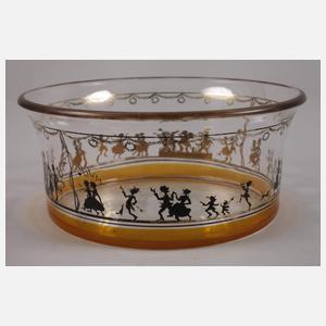 Steinschönau Schale Schattenmalerei