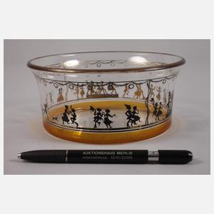 Steinschönau Schale Schattenmalerei